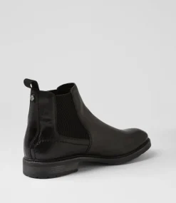 WINDSOR SMITH Boots|Casuals-Arlo Black Tumbled Leather Chelsea Boots