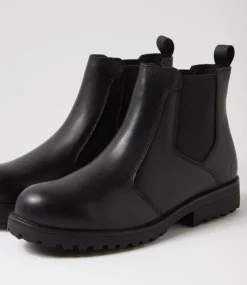 Women COLORADO Boots|Comfort-Arvada Black Burnished Leather Calf Boots