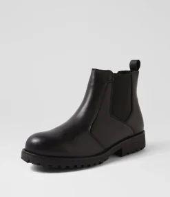 Women COLORADO Boots|Comfort-Arvada Black Burnished Leather Calf Boots