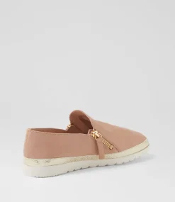 Women DIANA FERRARI Flats-Ashli Cappuccino Gold Mix Flat Shoes