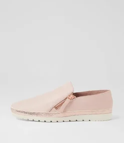 Women DIANA FERRARI Flats-Ashli Dusty Pink Rose Metallic Mix Flat Shoes