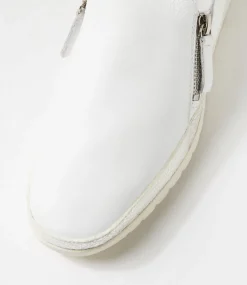 Women DIANA FERRARI Flats-Ashli White Silver Mix Flat Shoes