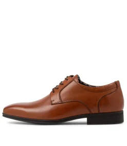 COLORADO CRAFTSMAN Dress Shoes-Astral Cognac Leather Lace Up Flats