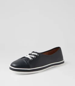 Women SUPERSOFT Comfort|Sneakers-Augusts Navy Leather Sneakers