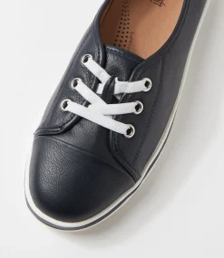 Women SUPERSOFT Comfort|Sneakers-Augusts Navy Leather Sneakers
