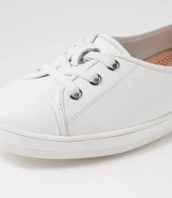 Women SUPERSOFT Comfort|Sneakers-Augusts White Leather Sneakers