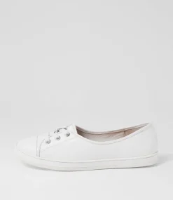 Women SUPERSOFT Comfort|Sneakers-Augusts White Leather Sneakers