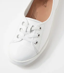 Women SUPERSOFT Comfort|Sneakers-Augusts White Leather Sneakers