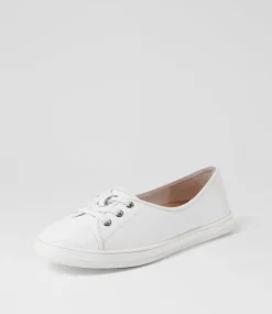 Women SUPERSOFT Comfort|Sneakers-Augusts White Leather Sneakers