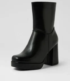 Women I LOVE BILLY Boots-Baddies Black Ankle Boots