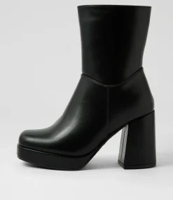 Women I LOVE BILLY Boots-Baddies Black Ankle Boots