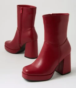 Women I LOVE BILLY Boots-Baddies Cherry Ankle Boots