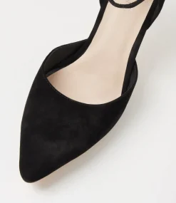 Women TOP END Dress|Heels-Bahammas Black Suede Heels