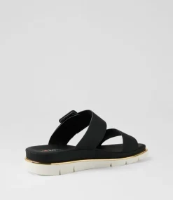 Women I LOVE BILLY Slides|Wedges-Barana Black Slides