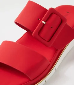 Women I LOVE BILLY Slides|Wedges-Barana Red Slides