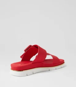 Women I LOVE BILLY Slides|Wedges-Barana Red Slides