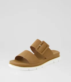 Women I LOVE BILLY Slides|Wedges-Barana Tan Slides