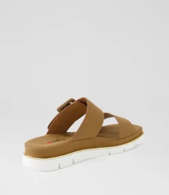 Women I LOVE BILLY Slides|Wedges-Barana Tan Slides