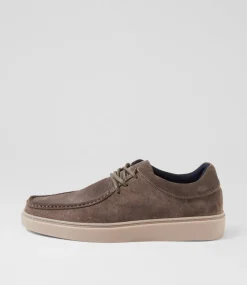 COLORADO Casuals-Barris Maron Suede Lace Up Flats