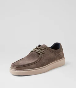 COLORADO Casuals-Barris Maron Suede Lace Up Flats