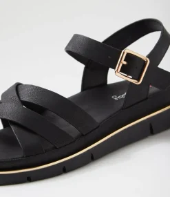 Women I LOVE BILLY Flats|Sandals-Barsala Black Sandals