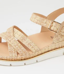 Women I LOVE BILLY Flats|Sandals-Barsala Sand Hatch Sandals