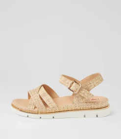 Women I LOVE BILLY Flats|Sandals-Barsala Sand Hatch Sandals