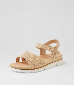 Women I LOVE BILLY Flats|Sandals-Barsala Sand Hatch Sandals
