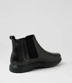 COLORADO Boots|Casuals-Bart Black Leather Chelsea Boots