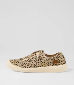 Women BLOWFISH Sneakers-Beachside Pixie Cheetah Fabric Sneakers