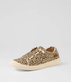 Women BLOWFISH Sneakers-Beachside Pixie Cheetah Fabric Sneakers