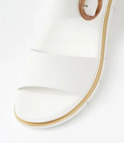 Women I LOVE BILLY Flats|Sandals-Beebeet White Sandals
