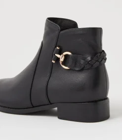 Women SUPERSOFT Boots|Comfort-Believes Black Leather Ankle Boots