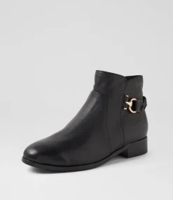 Women SUPERSOFT Boots|Comfort-Believes Black Leather Ankle Boots