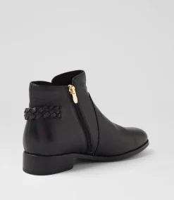 Women SUPERSOFT Boots|Comfort-Believes Black Leather Ankle Boots