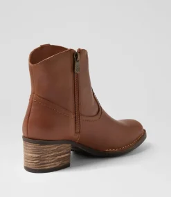 Women COLORADO Boots|Comfort-Benson Tan Leather Ankle Boots