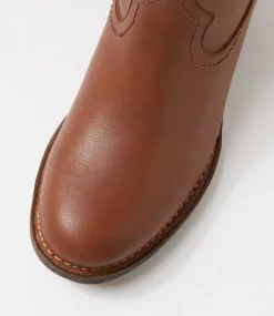 Women COLORADO Boots|Comfort-Benson Tan Leather Ankle Boots