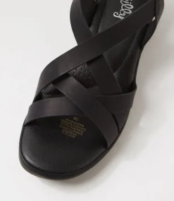 Women I LOVE BILLY Heels|Sandals-Berkon Black Sandals
