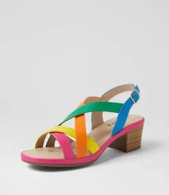 Women I LOVE BILLY Heels|Sandals-Berkon Bright Multi Sandals