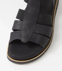 Women I LOVE BILLY Flats|Sandals-Berzek Black Sandals