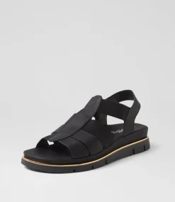Women I LOVE BILLY Flats|Sandals-Berzek Black Sandals