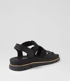 Women I LOVE BILLY Flats|Sandals-Berzek Black Sandals