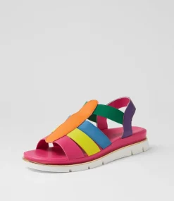 Women I LOVE BILLY Flats|Sandals-Berzek Bright Multi Sandals