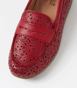 Women SUPERSOFT Comfort|Flats-Bestfriend D Dark Red Leather Flat Shoes