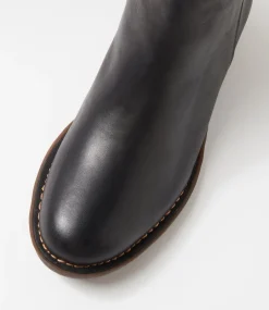 Women COLORADO Boots|Comfort-Bethal Black Leather Ankle Boots