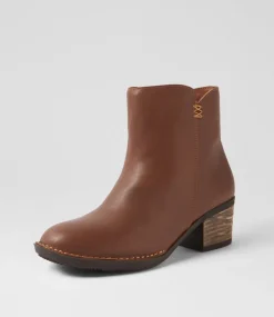 Women COLORADO Boots|Comfort-Bethal Tan Leather Ankle Boots