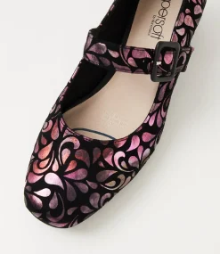 Women SUPERSOFT Mary Janes|Comfort-Bethanys Rose Petal Suede Mary Jane Heels