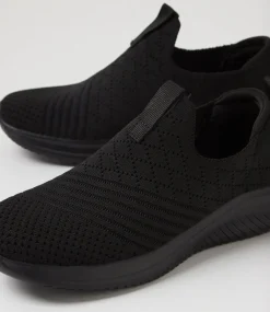 Women SUPERSOFT Sneakers-Bethie Black Knit Sneakers