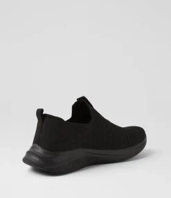 Women SUPERSOFT Sneakers-Bethie Black Knit Sneakers