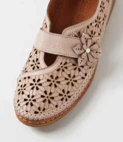 Women DIANA FERRARI Flats-Bibie Nude Tan Leather Flat Shoes